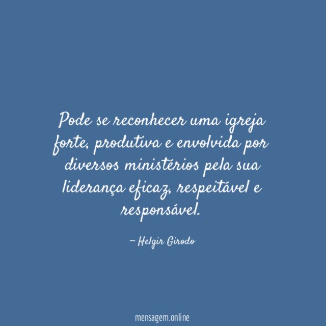 Pode se reconhecer uma igreja forte