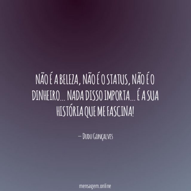 Não é a beleza