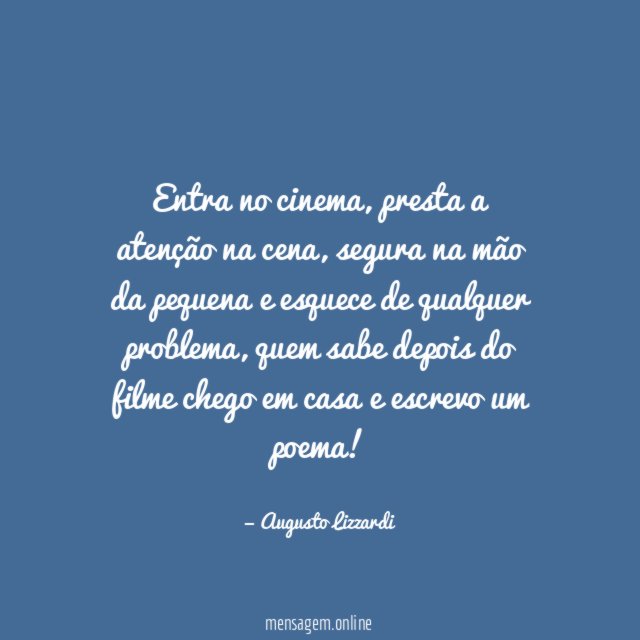 Entra no cinema