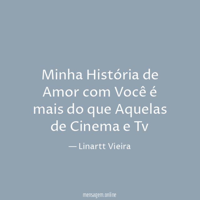 Minha História de Amor com Você é mais