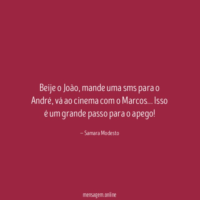 Beije o João