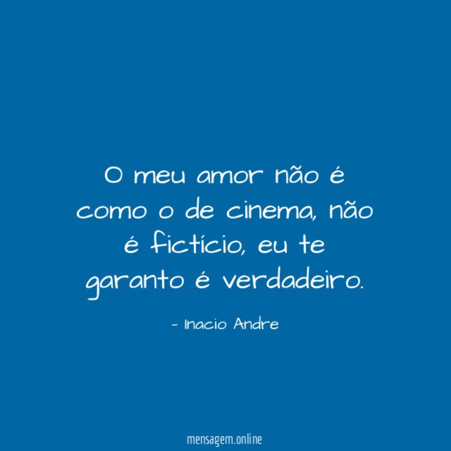 O meu amor não é como o de cinema