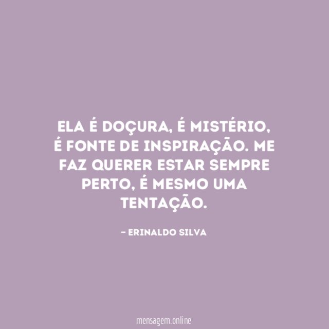 Ela é doçura