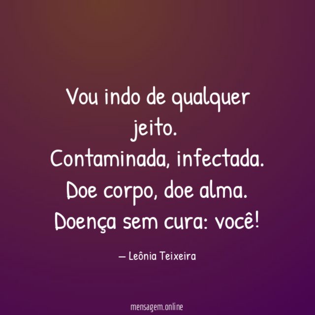 Vou indo de qualquer jeito