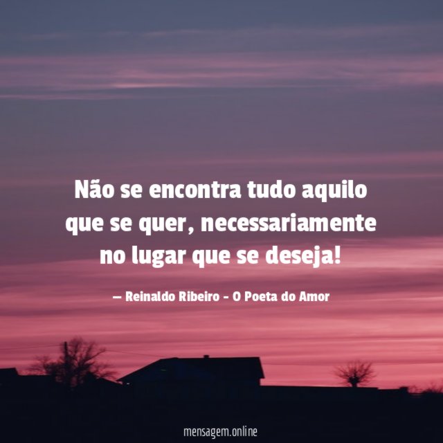Não se encontra tudo aquilo que se quer