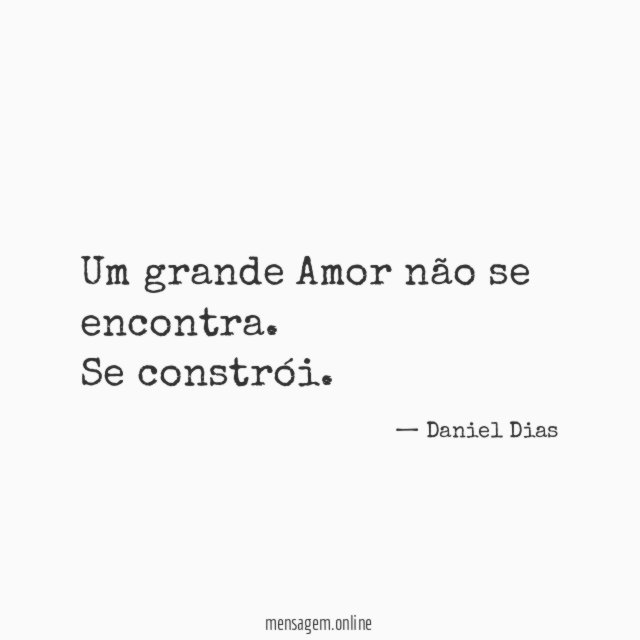 Um grande Amor não se encontra