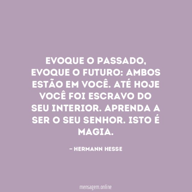Evoque o passado