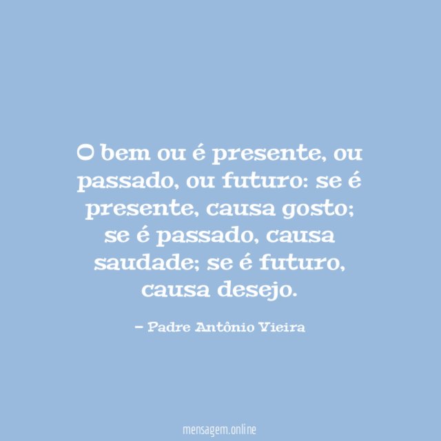 O bem ou é presente