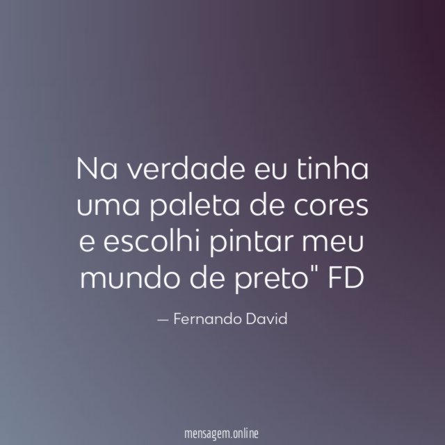 Na verdade eu tinha uma paleta de cores