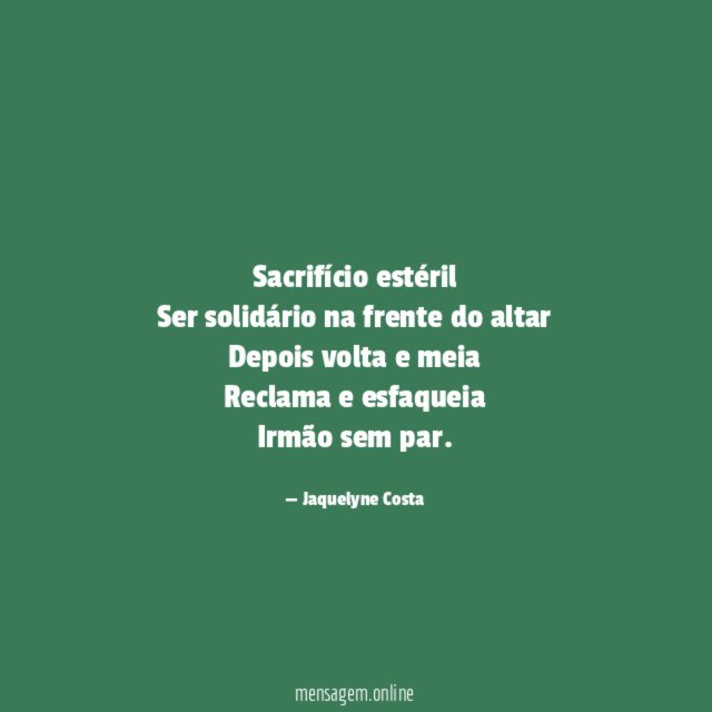 Sacrifício estéril