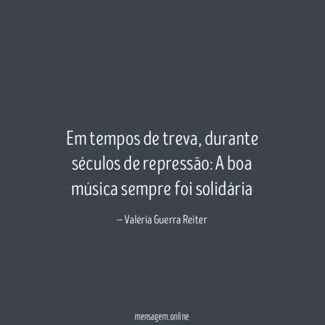 Em tempos de treva