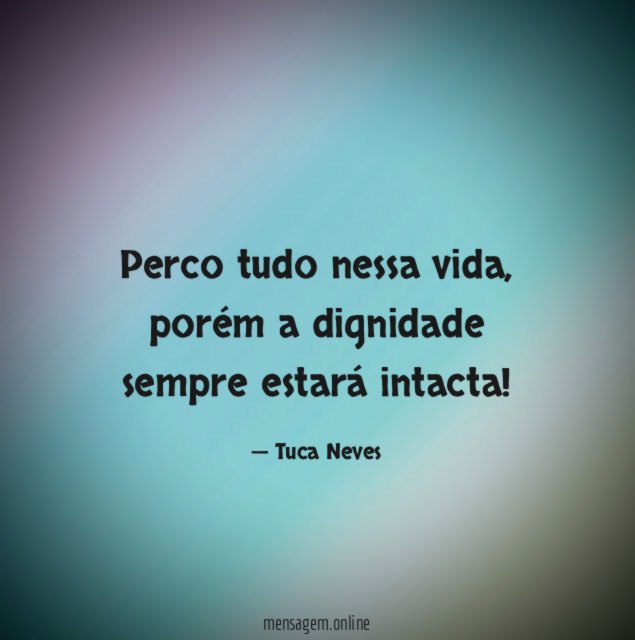 Perco tudo nessa vida