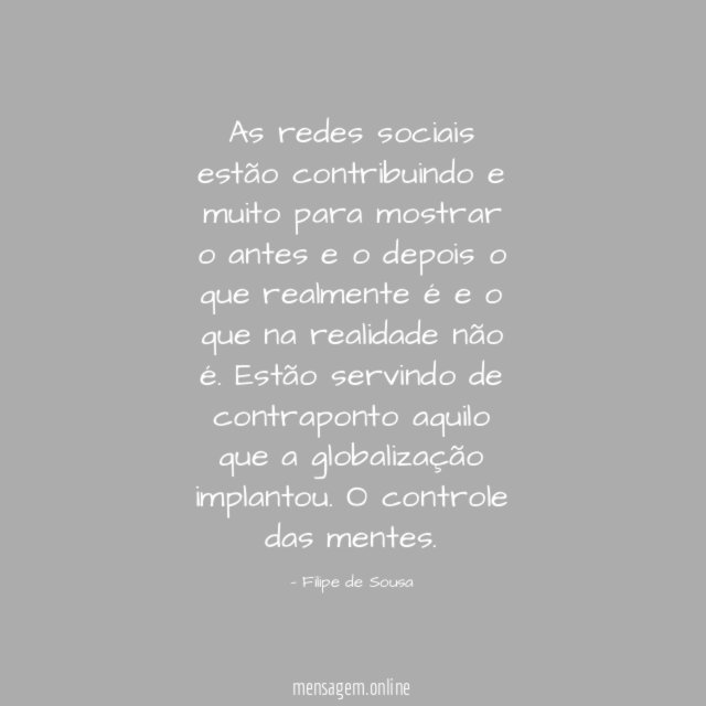 As redes sociais estão contribuindo e muito para