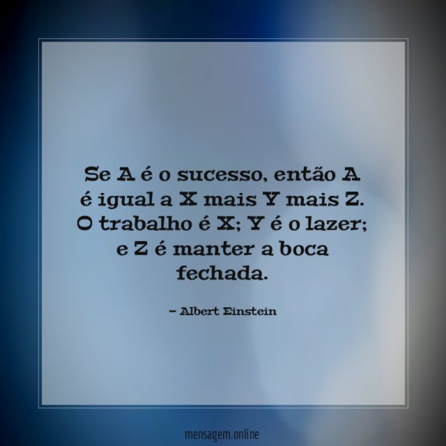 Se A é o sucesso