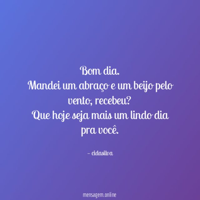 Bom dia