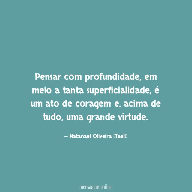 Pensar com profundidade