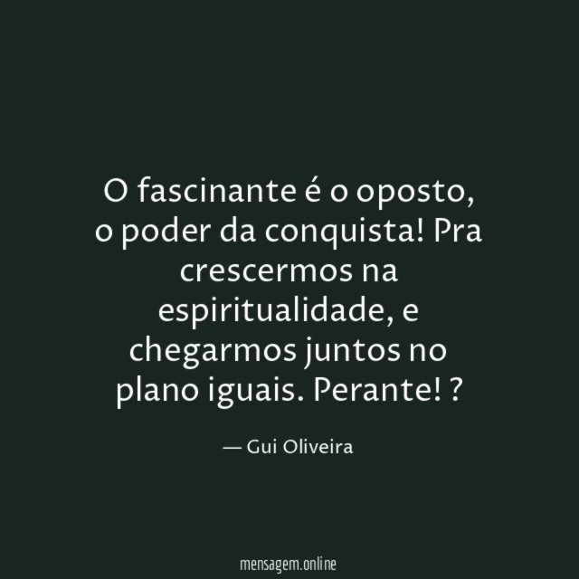 O fascinante é o oposto