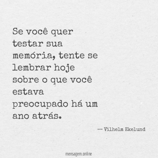 Se você quer testar sua memória