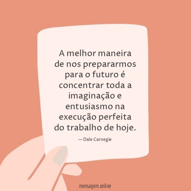 A melhor maneira de nos prepararmos para