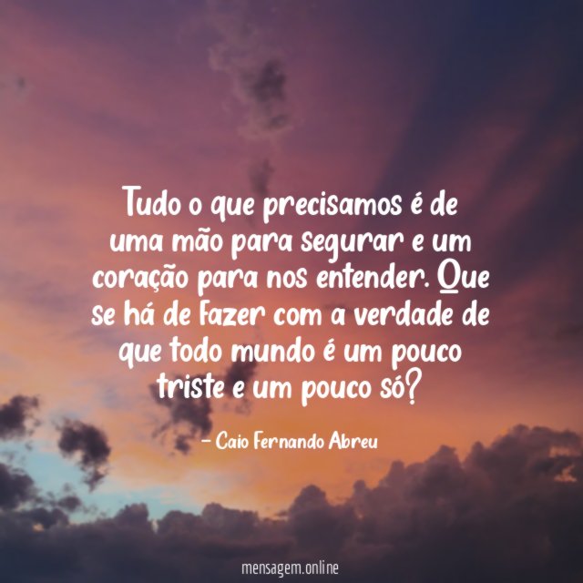 Tudo o que precisamos é de uma mão