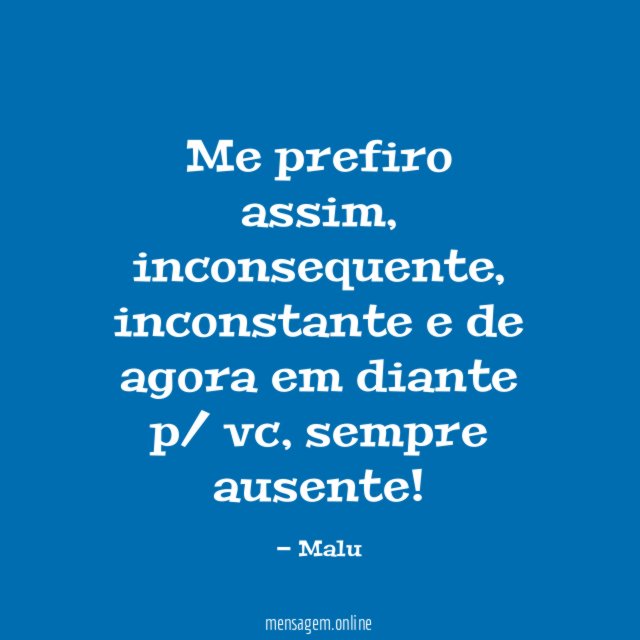 Me prefiro assim