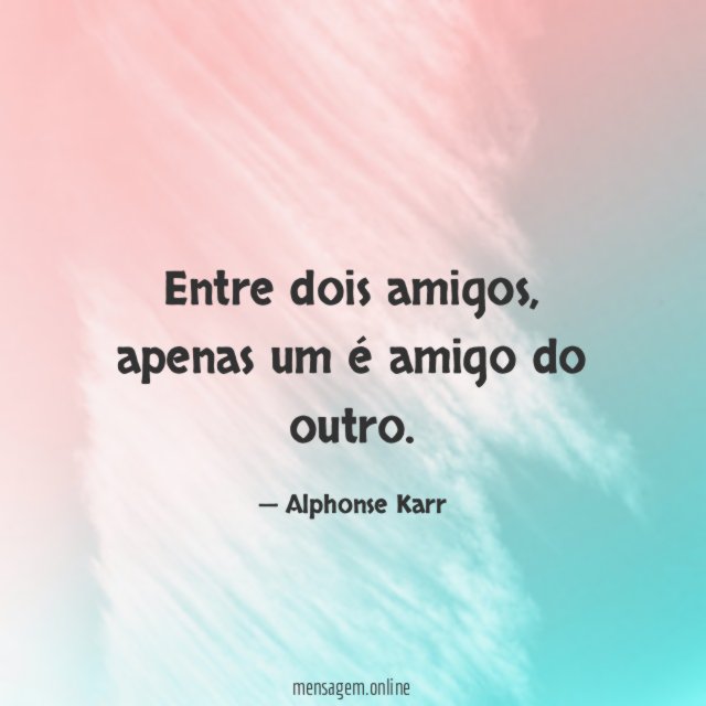 Entre dois amigos