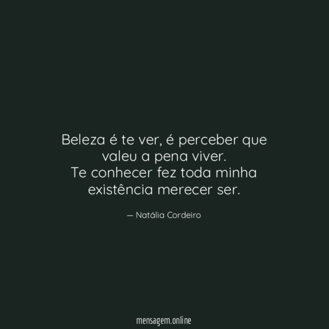 Beleza é te ver