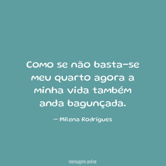 Como se não basta-se meu quarto agora a