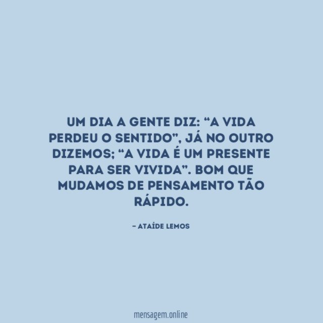 Um dia a gente diz