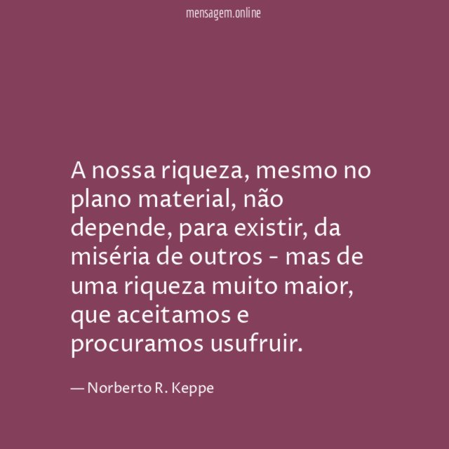 A nossa riqueza