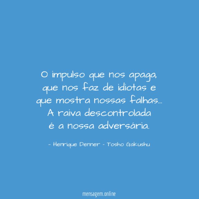 O impulso que nos apaga