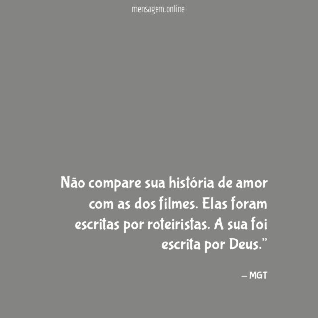 Não compare sua história de amor com as dos filmes