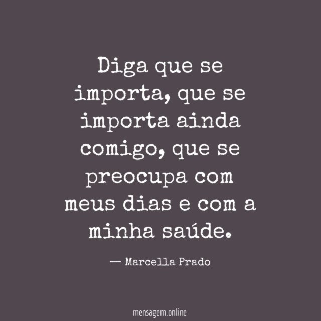 Diga que se importa