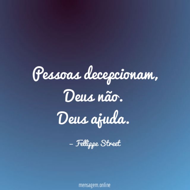 Pessoas decepcionam