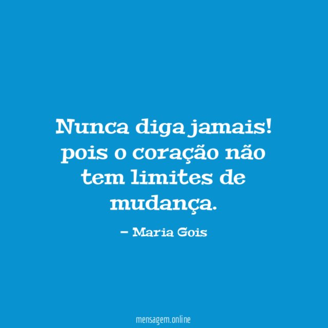 Nunca diga jamais