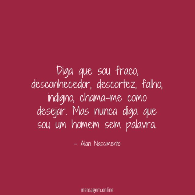 Diga que sou fraco