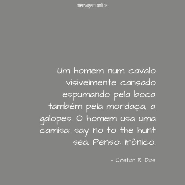Um homem num cavalo visívelmente cansado espumando pela