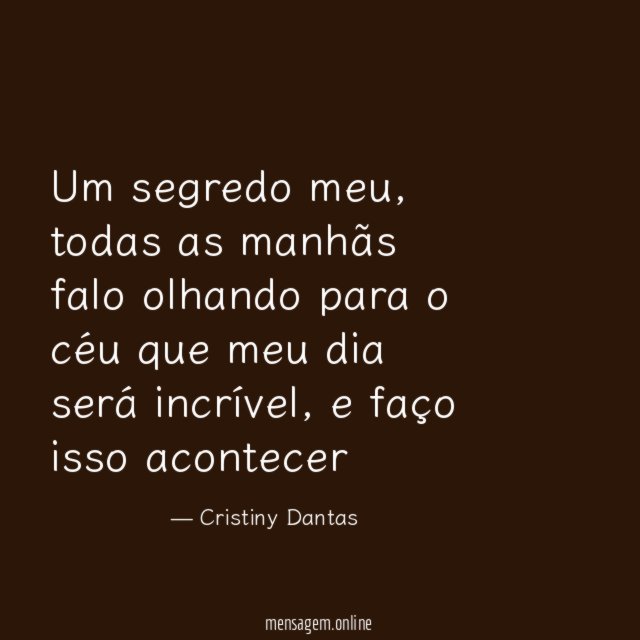 Um segredo meu