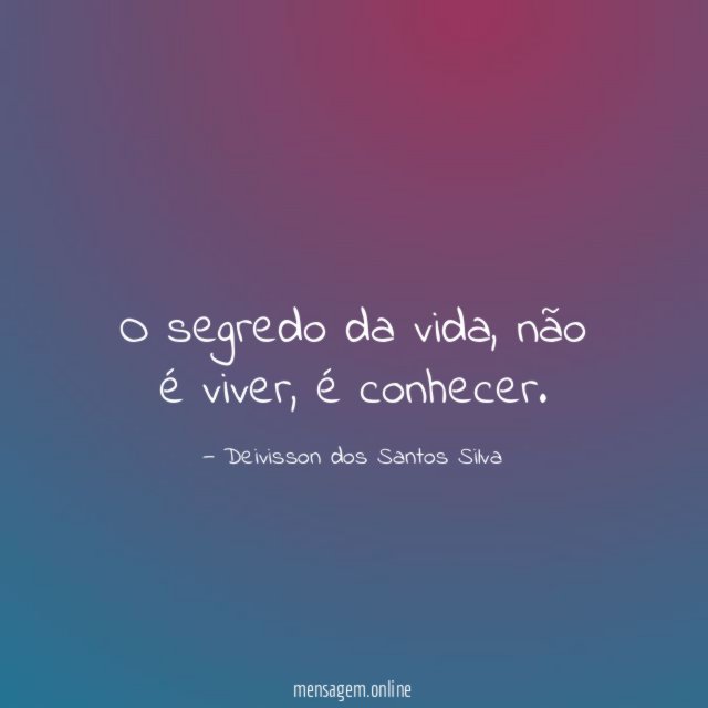 O segredo da vida