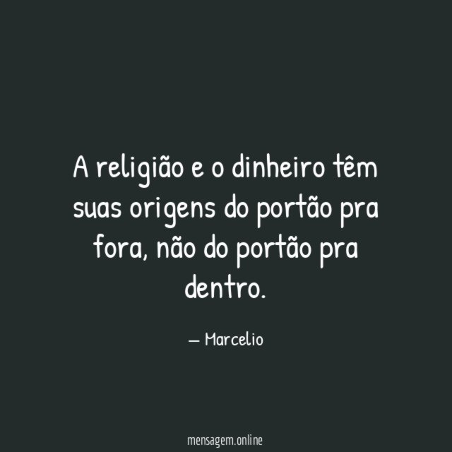 A religião e o dinheiro têm suas origens