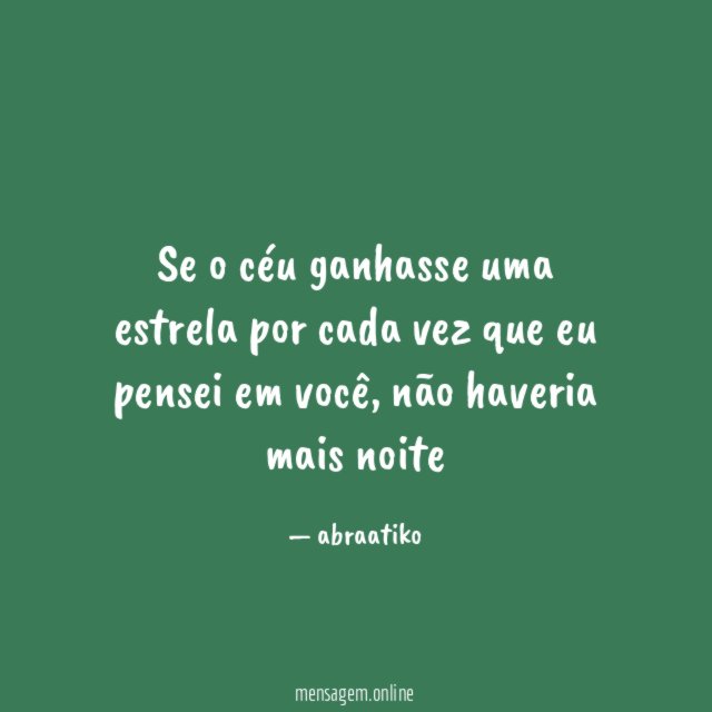 Se o céu ganhasse uma estrela por cada