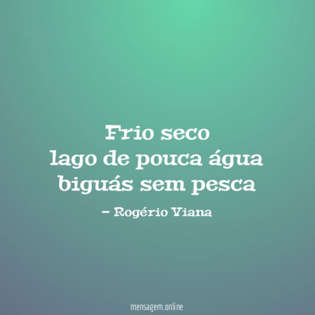 frio seco lago de pouca água biguás sem pesca