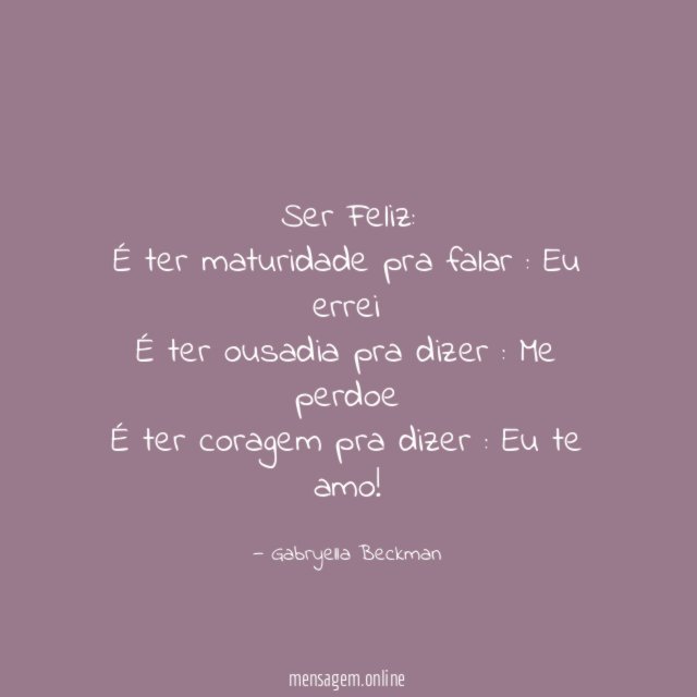 Ser Feliz: