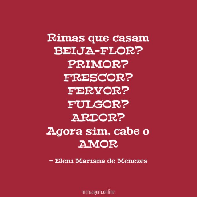Rimas que casam