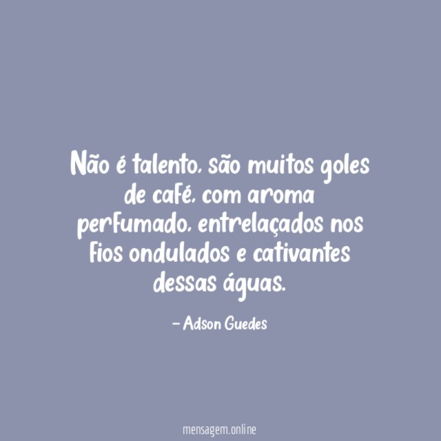 Não é talento