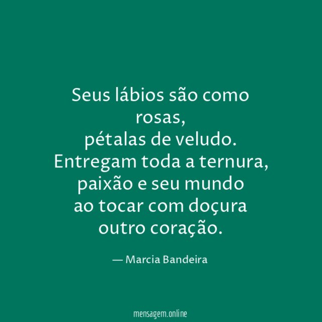 Seus lábios são como rosas