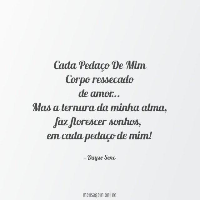Cada Pedaço De Mim