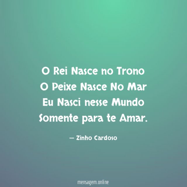 O Rei Nasce no Trono O Peixe Nasce No