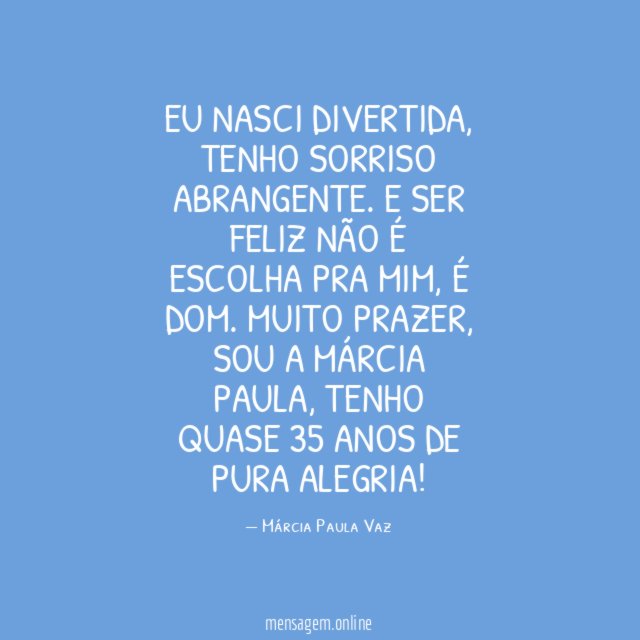 Eu nasci divertida