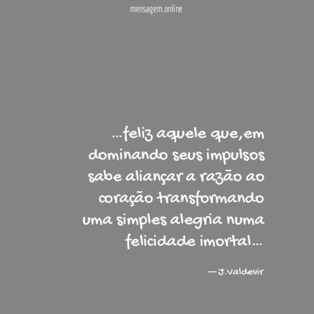 feliz aquele que